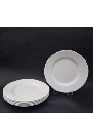 MNZ-12 قطع ملامين أبيض لوحة كبيرة لخدمة 24 سم لوحة ضئيلة بأسعار معقولة للاستخدام اليومي لوحة الخيول 2021-11-03-04 - İstoç Türk