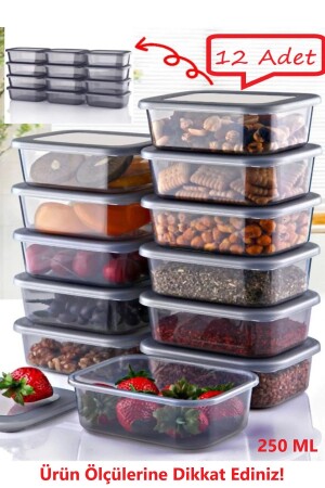 MNZ-12 قطع 250 مل حاوية تخزين مجموعة الفطور النباتات العشوائية العشوائية الفاكهة صندوق العقاقير مع الغطاء - Bayev