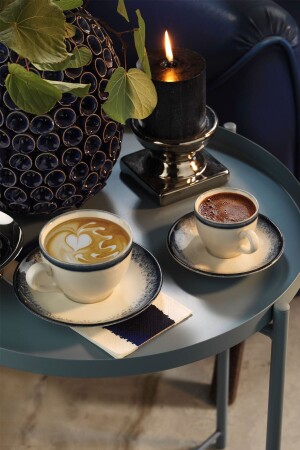 MNZ-12 قطعة نانو كريم الشاي مجموعة 6 أشخاص 890004 NNLM12CT890004 - Kütahya Porselen