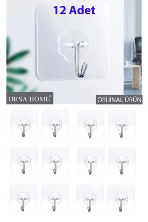 MNZ-12 قطع 6x6 سم مرئية مضاربات التلصق الذاتي مقاومة للمياه معلقة قوية - Orsa Home