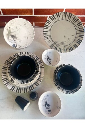 MNZ-12 قطعة عشاء أريا مجموعة لشخصين AA0148 - Keramika