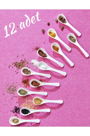 MNZ-12 ملعقة لخدمة البيض والمعكرونة - ملعقة عسل وجبة الإفطار ملعقة السكر - Fbzhome