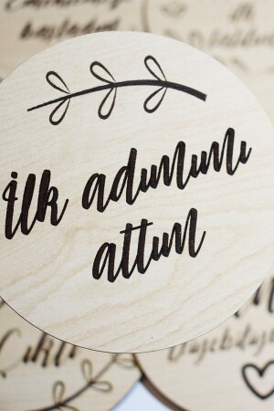 MNZ-12 الشهر لوحة الملفات الخشبية بطاقات الصور الطفل My Ilkler Set - Trend Meta