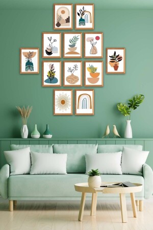 MNZ-12 قطعة لوحة فنية مع إطار خشبية نظرة - No77decor