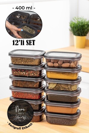 MNZ-12 - قطعة Peggy مستطيل وعاء العطور مع علامة طباعة الشاشة البيضاء 400 مل انتراكيت BHRT12LI400 - Vienev