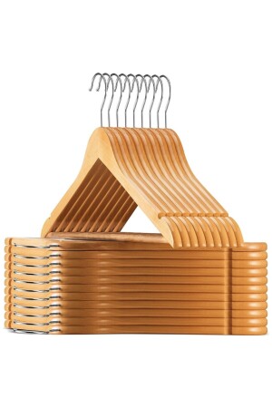 MNZ-12 قطع الخشب شنق الملابس الخشبية شنق الملابس الخشبية شنق المجموعة المرتبة شنق الخشبية الملموسة - Robeve