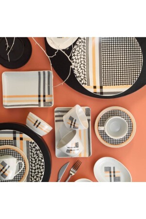 MNZ-12025 زيوما 32 قطعة طعام الإفطار - Kütahya Porselen