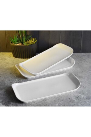 MNZ-12575 Pago 29*13 سم لوحة تقديم البورتسلين ST18643 - Perotti