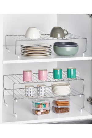 MNZ-128 Chrome 47 سم منظمة رف الخزانة - Orsa Home