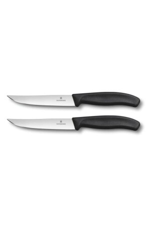 MNZ-12cm طعام 2 قطعة لحم اللحم مع البلاستير - سكين اللحم 6. 7903. 12b - Victorinox