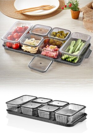 MNZ-13 مجموعة الفطور لـ 6 أشخاص مع غرفة و صناديق مع غطاء - حاوية تخزين BERY33 - Turnberry