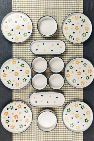 (MNZ-14) قطعة إفطار الربيع المعدل لـ 6 أشخاص - لوحة العرض - Dfn Life