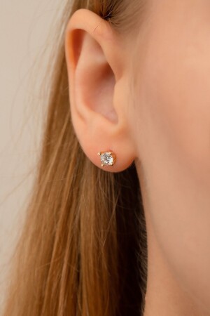 MNZ-14 كيراط ذهبية أذن 7097-GT - GençTaş Kuyumculuk