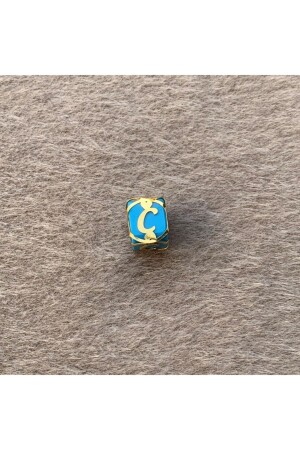 MNZ-14 الكارات الحرف الذهبي C مع قفص الذهب الكرنز الزرقاء UCHRFKFSMVC - Bayar Gold