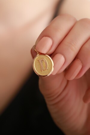 MNZ-14 كيراط ذهبية العصرية البيضاء D الخط Pendant UCHRFOVLENSTLJKD - Bayar Gold