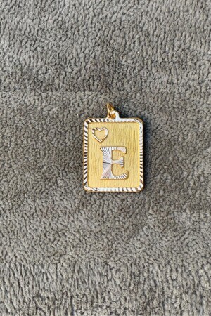 MNZ-14 كيراط ذهبية حروف مربع تعصبية E Pendant UCHRFKRNSTLJKE - Bayar Gold