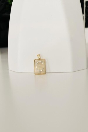 MNZ-14 حرف الذهب O بحجم الحجر والسلك العنق HRFKLYUCTLTSLC1 - Bayar Gold