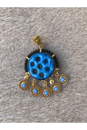 MNZ-14 كيراط ذهب أسود ذو رصاص أسوري سحر سبعة أعين Pendant UCSRYN7GOZSYHBNCK - Bayar Gold