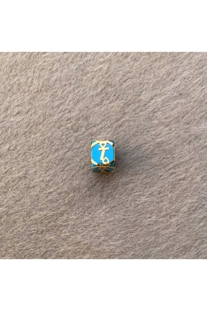 MNZ-14 كيراط ذهب زرقاء T حرف ذهبية قفس كرنة UCHRFKFSMVT - Bayar Gold