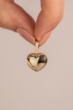 MNZ-14 كيراط ذهب متوسط الحجم قلبه العنقود YKKLY00000435 - Yavuz Kuyumculuk