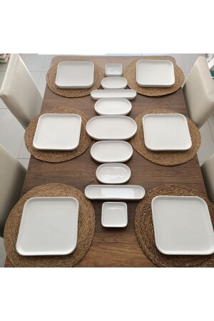 MNZ-15 قطعة بلاطون سلسلة الإفطار ومأكولات عشاء مجموعة MEK28203460 - MEKHOME