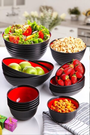 MNZ-16 قطعة خدمة مجموعة عرض - إعداد مجموعة سلطة كأس خفيفة كأس (استخدام متعدد الوظائف) 153. - Pazarika