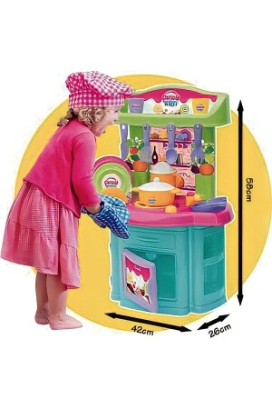 MNZ-16 قطعة لعبة مطبخ مجموعة طعام مجموعة منزل لعب مجموعة - Berattoys