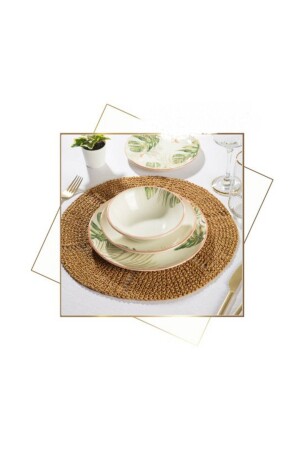(MNZ-16) قطعة (Porcelain Dinner Set) 16 قطعة - BigaHome