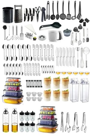 مجموعة من أدوات القذيفة من طراز MNZ-168، مجموعة عادة من طراز العشاء البسيط لـ 12 شخصًا، مجموعة من طرازات اللادل سباتولا كولاند - Mirilliahome