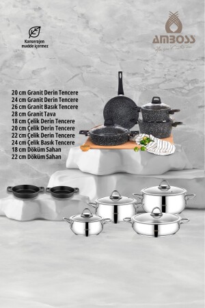 MNZ-17 قطعة اقتصادية من الفولاذ المقاوم للصدأ والصب ضد النار غير القابض الخزينة المعدة EKO-1432 - Amboss