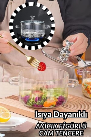 MNZ-1700cc دب طدي مُصمم للعباء مقاوم للحرارة البوروسيليكات ترميسيل ستوفيتوب زجاجي البوابة-1AD - Comprox