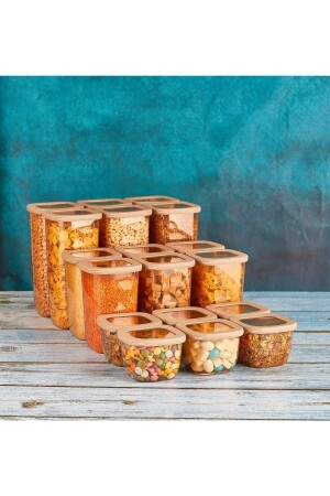 حاوية تخزين الشاطئ في فيباميت من طراز MNZ-18 (6x1750ml+6x1200ml+6x550ml) 18KMSLFM - Vip Ahmet