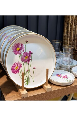 MNZ-18 قطعة عصرية بوغينفيلا كيك شاي وقت المجموعة - Onedekor