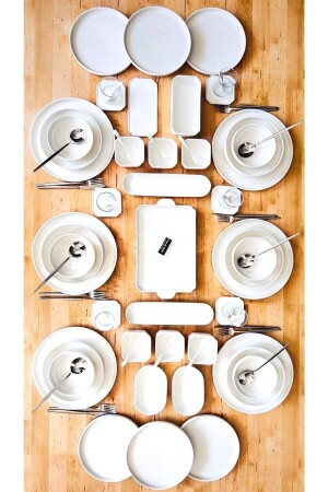 MNZ-196 قطع عصرية وسهلة العشاء والفطور و المعدات المعدنية لـ 12 شخص 0000TR4196 - CASA DE BELLA