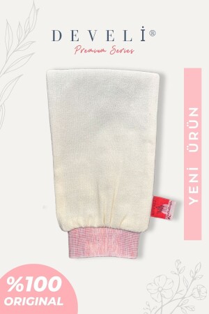 MNZ-1973 Ecru Peeling Glove 100% Flush Silk Scrub حمام حمام مسحوم مناسب لجميع أنواع الجلد DevMeh20 - Develi