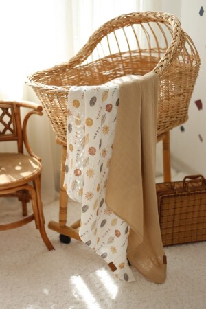 MNZ-2 قطعة طبقة مزدوجة غطاء المسلين مجموعة 00222 - Mujo Baby&Kids