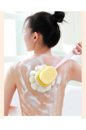 MNZ-2 في 1 فرشاة حمام مع فرشاة و لوفا - Beyzana