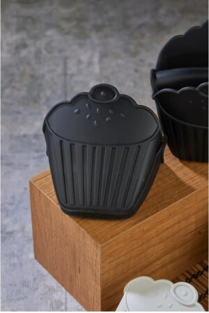 MNZ-2 قطع 100٪ سليكون مخزن المكروهات غير المنزلقة محفظة وعاء الخزانات الميكروويف محفظة الخزانة المكروهات Set Black - Enashop