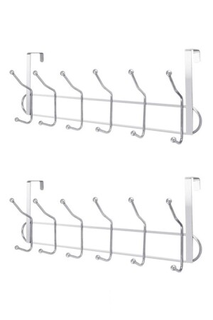 MNZ-2 قطع خلف الباب معلق، 12 قطعة معلق معدني - Valyum House