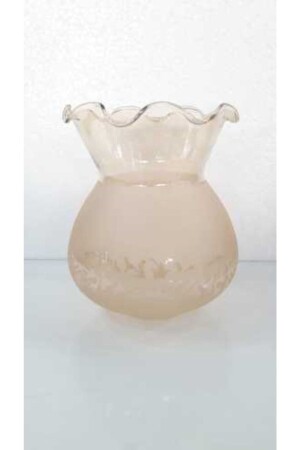 MNZ-2 قطع جرة بيل شاندليير زجاجي عسل لون (طول 14 سم، قطر 12 سم) A31122201 - ADA AVİZE