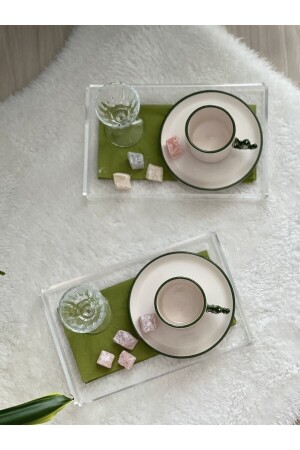 MNZ-2 قطع صدقة من الزجاج النظيف 14x22 سم صدقة العرض الخدمية Tps110 - Buber Design