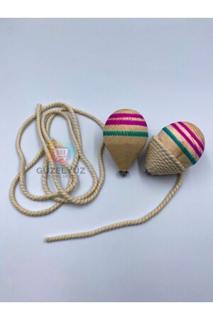 MNZ-2 قطع خشبية العبث المتحرك أعلى لعبة الحنين لعبة الأطفال الطبيعية 1-5 مترات حبل المتحرك أعلى لعبة حبل المتحرك أعلى - Güzelyüz Avm