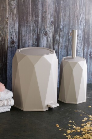 MNZ-2 قطعة حمام مجموعة قمامة القمامة الحمام 2 قطعة - Okacih