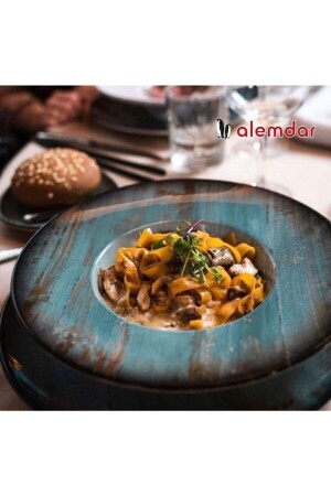 MNZ-2 قطعة لوحة الباستا 28 سم Mdr Mt Bnc 28 سم A0600 - Bonna Porselen