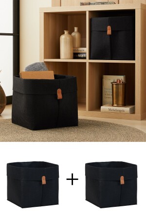 MNZ-2 قطع غرفة الشعر الأسود غسيل الألعاب منظمة التخزين التطيّة منظمة السلة التخزين 30x30x30 - Ocean Home Textile
