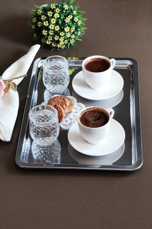 MNZ-2 قطع فخمة الفولاذ مستطيل خدمة عرض الصندوق 33x23 VP256987 - Vipkitchen