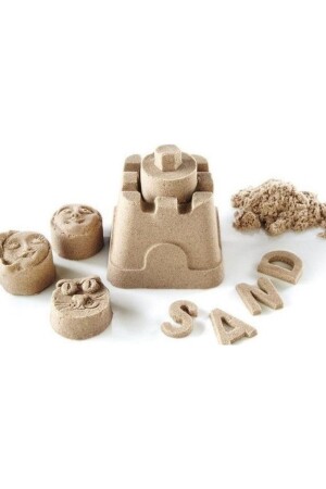 MNZ-2 كيلوغرام من الرمل اللعب الحركي (لون الرمل الطبيعي) 6 طلاء الرمل - Apiko Shop