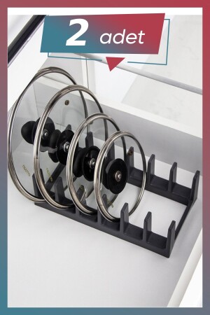 MNZ-2 قطع منظمة غطاء الخزينة الأنتراكيت 6 قطع - غطاء الخزينة ومنظمة الصفائح - Nar Züccaciye