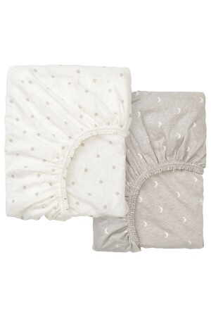 MNZ-2 قطع ملابس الأطفال المطاطية 60x120 سم إيكيا 2 قطع مجموعة ملابس المهدئ المطاطية ملابس السرير رمادية - AFNF