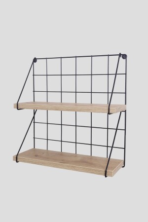 MNZ-2 طبقات المطبخ غرفة الحمام رف جدار مقاعد الأسلاك الديكورية رف العطور رف منظمة رف خشبية DM1RF - Milonsa